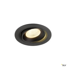 SLV 1009834 NUMINOS® MOVE L, Deckeneinbauleuchte, 3000 K, 55°, IP20, rund, schwarz