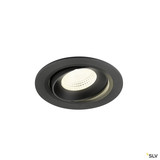 SLV 1009852 NUMINOS® MOVE L, Deckeneinbauleuchte, 4000 K, 55°, IP20, rund, schwarz
