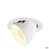 SLV 1009892 NUMINOS® GIMBLE XL, Deckeneinbauleuchte,, 3000 K, 20°, weiß