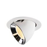 SLV 1009896 NUMINOS GIMBLE XL, Deckeneinbauleuchte weiß/chrom 3000K 40°