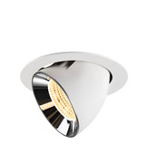 SLV 1009899 NUMINOS GIMBLE XL, Deckeneinbauleuchte weiß/chrom 3000K 55°