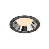SLV 1009920 NUMINOS XL, Deckeneinbauleuchte schwarz/chrom 2700K 20°