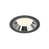 SLV 1009956 NUMINOS XL, Deckeneinbauleuchte schwarz/chrom 4000K 20°