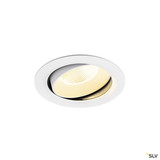SLV 1010000 NUMINOS® MOVE XL, Deckeneinbauleuchte, 3000 K, 20°, IP20, rund, weiß