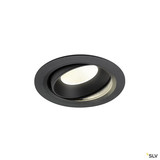 SLV 1010008 NUMINOS® MOVE XL, Deckeneinbauleuchte, 4000 K, 20°, IP20, rund, schwarz