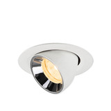 SLV 1010055 NUMINOS GIMBLE XS, Deckeneinbauleuchte weiß/chrom 3000K 20°