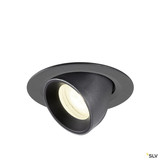 SLV 1010068 NUMINOS® GIMBLE XS, Deckeneinbauleuchte, 4000 K, 55°, IP20, rund, schwarz