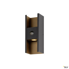 SLV 1010108 FLATT II, Wandaufbauleuchte, SENSOR, 2700 K, max. 10 W, schwarz