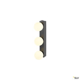 SLV 1010194 SUN Mirror, Wandaufbauleuchte, triple, 2700/3000/4000 K, TOUCH button, 18 W,  IP44, schwarz