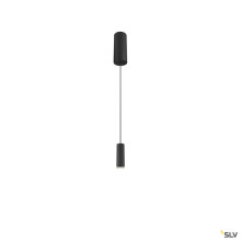 SLV 1010287 LALU®, Pendelleuchte, LED Base, Mix&Match, surface mounted canopy, Pendellänge 200 cm, 2700/3000K, 40°, PHASE, schwarz
