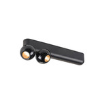 SLV 1010308 DYSKO, CW, Double, Phase, Wand- und Deckenaufbauleuchte, 2700K, 13W, 36°, schwarz
