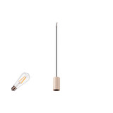 SLV 1012030 FITU Lamp Set, PD, Stone, 1-Phasen Pendelleuchte, E27, 2700K, Phase, 320°, beige