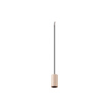 SLV 1012107 FITU Lamp Set, PD, Stone, inkl. E27 Lampe und 3PH. Adapter, 3-Phasen Pendelleuchte, Pendellänge 5m, 1900K, Globe 125, 15W, 330°, beige