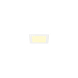 SLV 1012201 SENSER 2.0 18, RL, eckig, Phase, Deckeneinbauleuchte, 3000K / 4000K, 12W, 90°, weiß