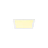 SLV 1012205 SENSER 2.0 30, RL, eckig, Phase, Deckeneinbauleuchte, 3000K / 4000K, 25W, 90°, weiß