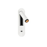 SLV 1012363 GRIP! S, WL, Wandeinbauleuchte, 2700K, 4.2W, Schalter, 29°, weiß / schwarz