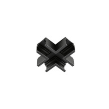 SLV 1012458 48V SYSTEM, X-Verbinder, mechanisch, für Aufbaustromschiene Standard, X-Verbinder, schwarz