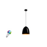 SLV 1012524 PARA CONE 30 Smart Set, PD, E27, Pendelleuchte, Pendellänge 30cm, RGBW, schwarz