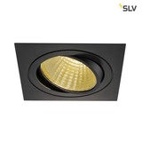 SLV 114280 NEW TRIA LED DL SQUARE Set mattschwarz 25W 30° 2700K inkl. Treiber Clipfed.