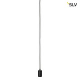 SLV 132650 FITU E27 Pendelleuchte rund schwarz E27 max. 60W 2.5m Kabel mit offenem Kabelende