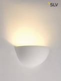 SLV 148013 Wandleuchte GL 101 E14 halb rund weisser Gips max. 40W