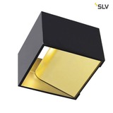 SLV 151320 LOGS IN Wandleuchte eckig schwarz messing 6,9W LED 3000K