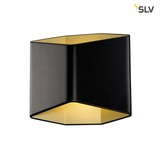 SLV 151710 CARISO LED Wandleuchte 2 schwarz messing 7,5W LED 3000K
