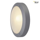 SLV 229072 BULAN Deckenleuchte rund silbergrau E14 max. 60W satiniertes Glas