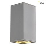 SLV 229574 BIG THEO UP DOWN OUT Wandleuchte eckig silbergrau ES111 max. 2x75W