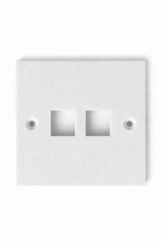 SOIXX Wanddose Netzwerkdose Leer 2 x Keystone Modul RJ45 HDMI USB Weiß