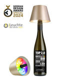 Sompex Top 2.0 Akku Flaschenaufsatzleuchte Champagner 1,3W Warmweisssteuerbare Lichtfarbe IP44 72540