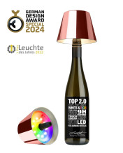 Sompex Top 2.0 Akku Flaschenaufsatzleuchte Rosegold RGBW 72554