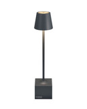 Sompex DAVE Akku-Tischlampe Anthrazit 1,5W steuerbare Lichtfarbe IP54 78662