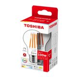 Toshiba LED Filament Lampe dimmbar E27 11W 2700K 1521Lm wie 100W 4711112387052