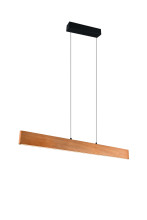 Trio 359710130 Edgewood LED Pendelleuchte 26W dimmbar Holzfarbig CCT einstellbare Lichtfarbe