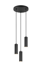 Trio 367730332 Soka GU10 Pendelleuchte 3-fach ⌀28cm Schwarz Matt