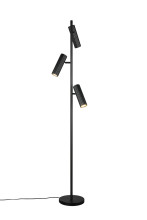 Trio 467700332 Soka GU10 Stehleuchte 3-fach ⌀22cm Schwarz Matt