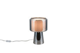 Trio 519900157 Rocka E14 Tischleuchte ⌀20cm Chrom Bedampft