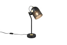 Trio 548200132 Mixa E27 Tischleuchte Schwarz Matt