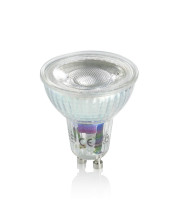 Trio Reflektor LED Lampe GU10  4W ⌀5cm dimmbar Silberfarbig warmweiss