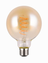 Trio Globe LED Lampe E27  7W ⌀9,5cm dimmbar Amber warmweiss