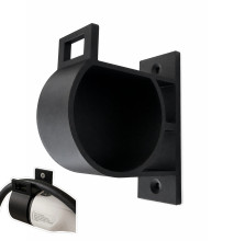 SOIXX Wandhalterung Typ 2  für EV Ladekabel, Schwarz, seitlich rechts, passend für alle Typ 2 Stecker nach DIN EN 62196-1